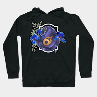 Black Mage from FF14 Job Crystal with Flowers T-Shirt Hoodie